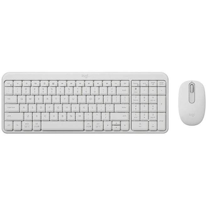 Logitech MK250 Compact Off-White Wireless Keyboard and Mouse Combo ...