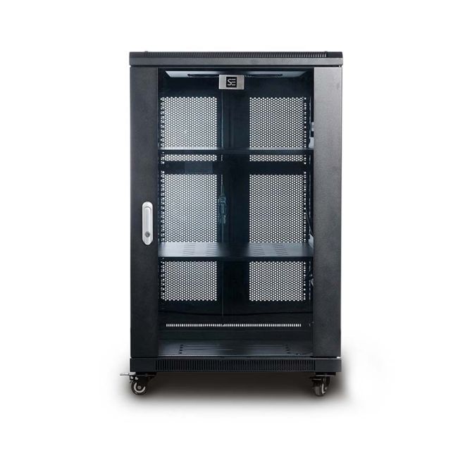 Serveredge 18RU Fully Assembled Free Standing Server Cabinet - CBN-18RU ...