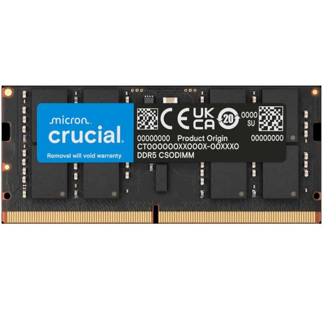 CRUCIAL 32GB DDR5 NOTEBOOK MEMORY, PC5-51200, 6400MHz, 1Rx8,CSODIMM ...