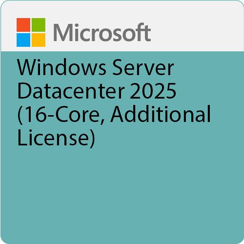 MICROSOFT OEM WINDOWS SERVER 2025 DATACENTER - 16 CORE ADDITIONAL ...