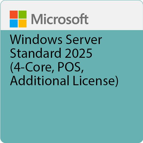 MICROSOFT OEM WINDOWS SERVER 2025 STD - 4 CORE ADDITIONAL LICENSE (POS ...