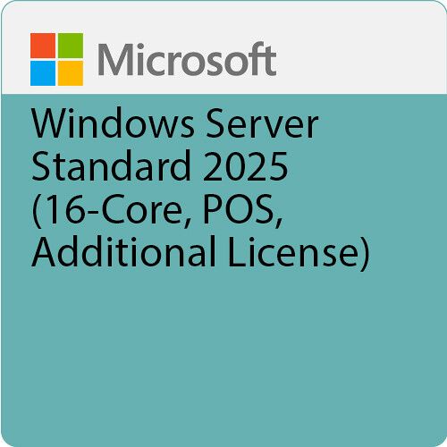 MICROSOFT OEM WINDOWS SERVER 2025 STD - 16 CORE ADDITIONAL LICENSE (POS ...