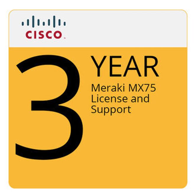 Meraki MX75 Advanced Security License and Support, 3YR | BPC Technology