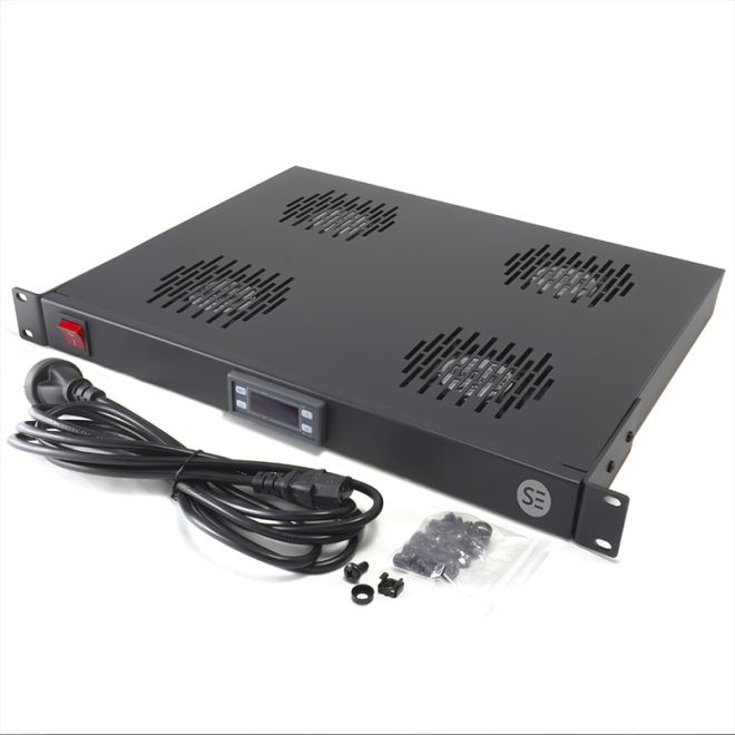 Serveredge 4 Way Fan Kit with Thermostat 1RU Rack Mountable | BPC ...