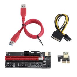 PCI-E 1x to 16x Powered USB3.0 GPU Riser Extender Adapter Card Board Cable